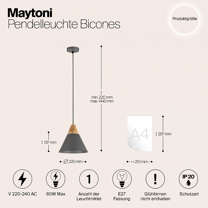 Светильник Maytoni P359-PL-220-C